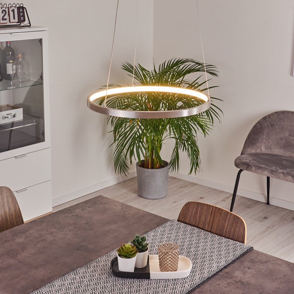 Calcium Hanger LED Nikkel mat, 1-licht main product photo