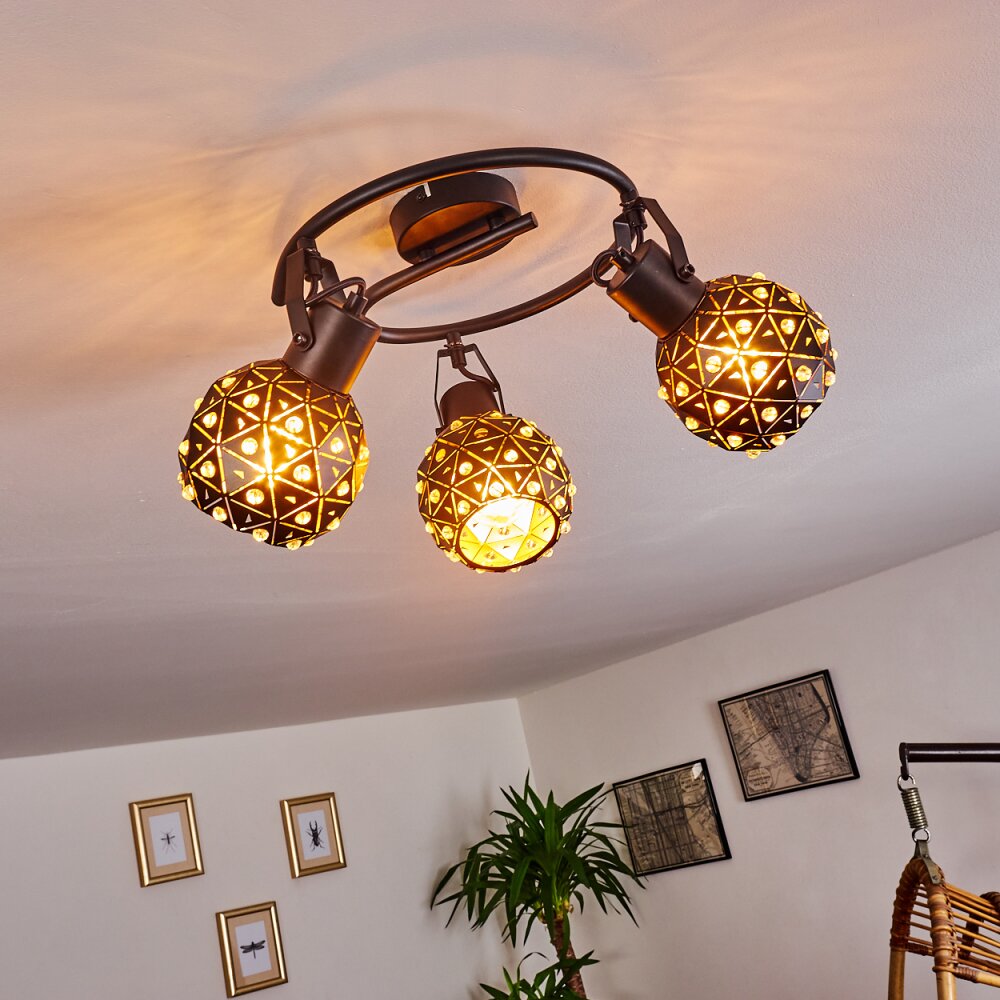 Sunasau Plafondlamp Zwart, 3-lichts main product photo