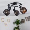 Sunasau Plafondlamp Zwart, 3-lichts
