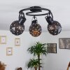 Sunasau Plafondlamp Zwart, 3-lichts