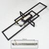 Omega Plafondlamp LED Zwart, 1-licht