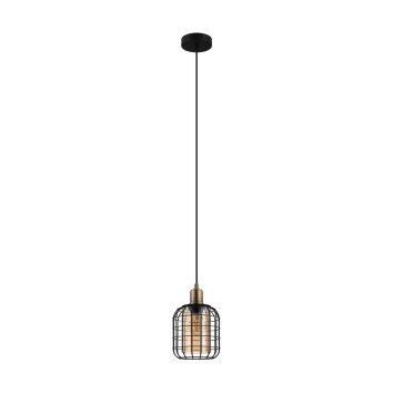 Eglo CHISLE Hanger Gebrandschilderd, Zwart, 1-licht