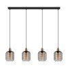 Eglo CHISLE Hanger Gebrandschilderd, Zwart, 4-lichts