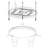 Eglo MARUNELLA Plafondlamp LED Wit, 1-licht