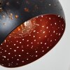 Imana Muurlamp Hout donker, Zwart, 1-licht
