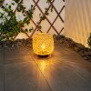 Conneaut Solarlamp LED Hout licht, Zwart, 1-licht