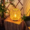 Conneaut Solarlamp LED Hout licht, Zwart, 1-licht