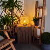Conneaut Solarlamp LED Hout licht, Zwart, 1-licht