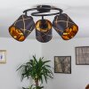 Opatija Plafondlamp Zwart, 3-lichts