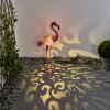 Korro Solarlamp LED Roze, Zwart, 1-licht