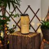 Sessivi Solarlamp LED Bruin, Hout licht, Zwart, 1-licht