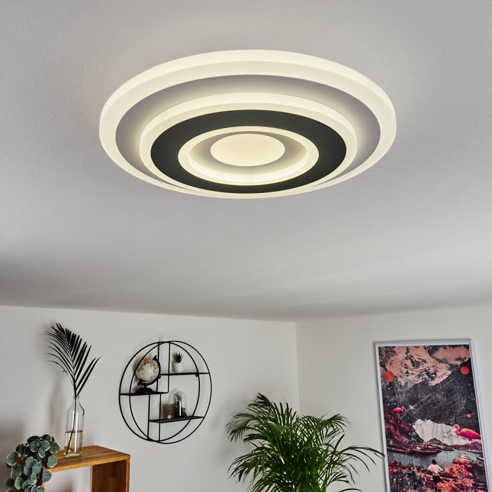 Wawo Plafondpaneel LED Grijs, Wit, 1-licht, Afstandsbediening
