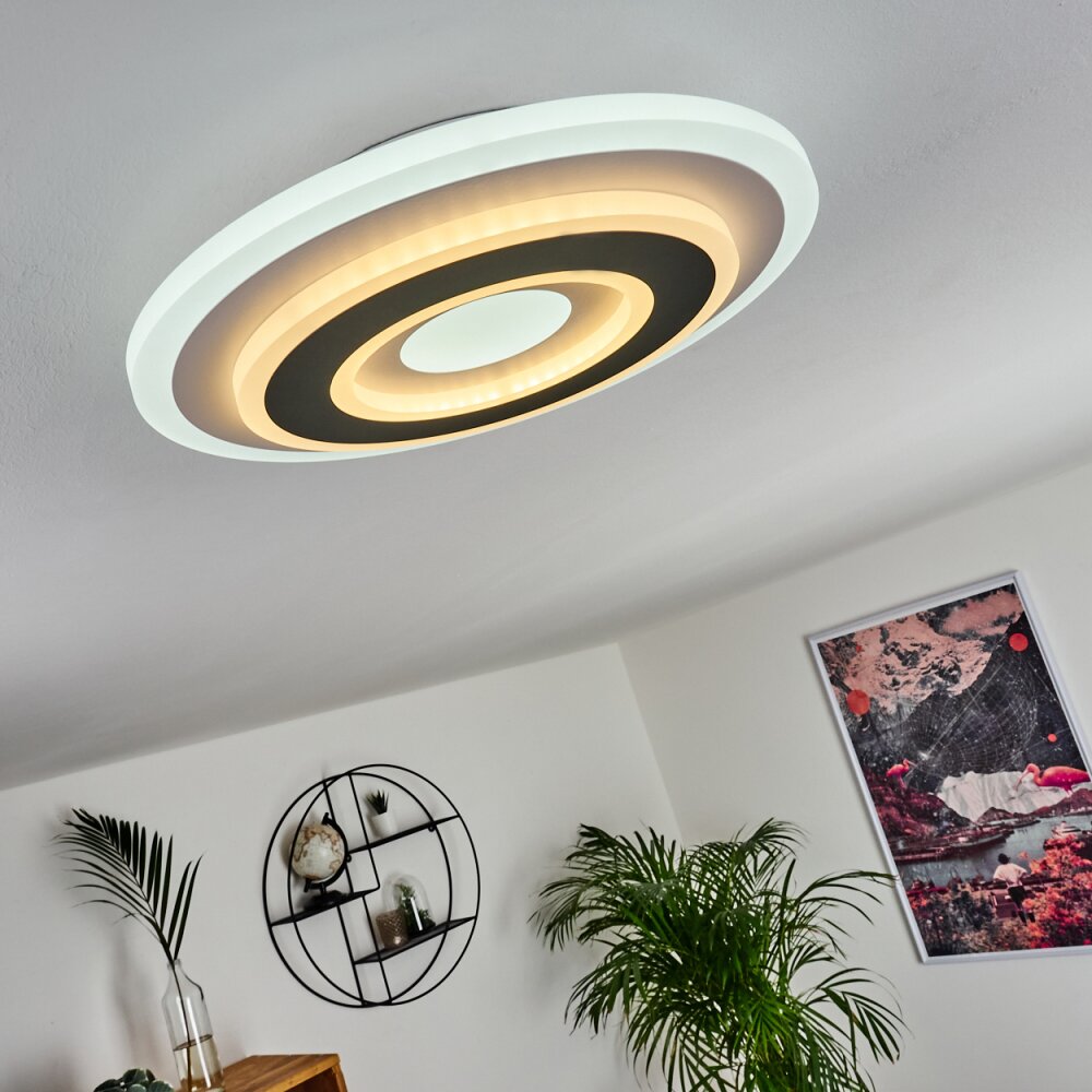 Wawo Plafondpaneel LED Grijs, Wit, 1-licht, Afstandsbediening