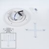 Wawo Plafondpaneel LED Grijs, Wit, 1-licht, Afstandsbediening