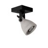 Lucide CONCRI Plafond straler LED Zwart, 1-licht