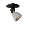 Lucide CONCRI Plafond straler LED Zwart, 1-licht