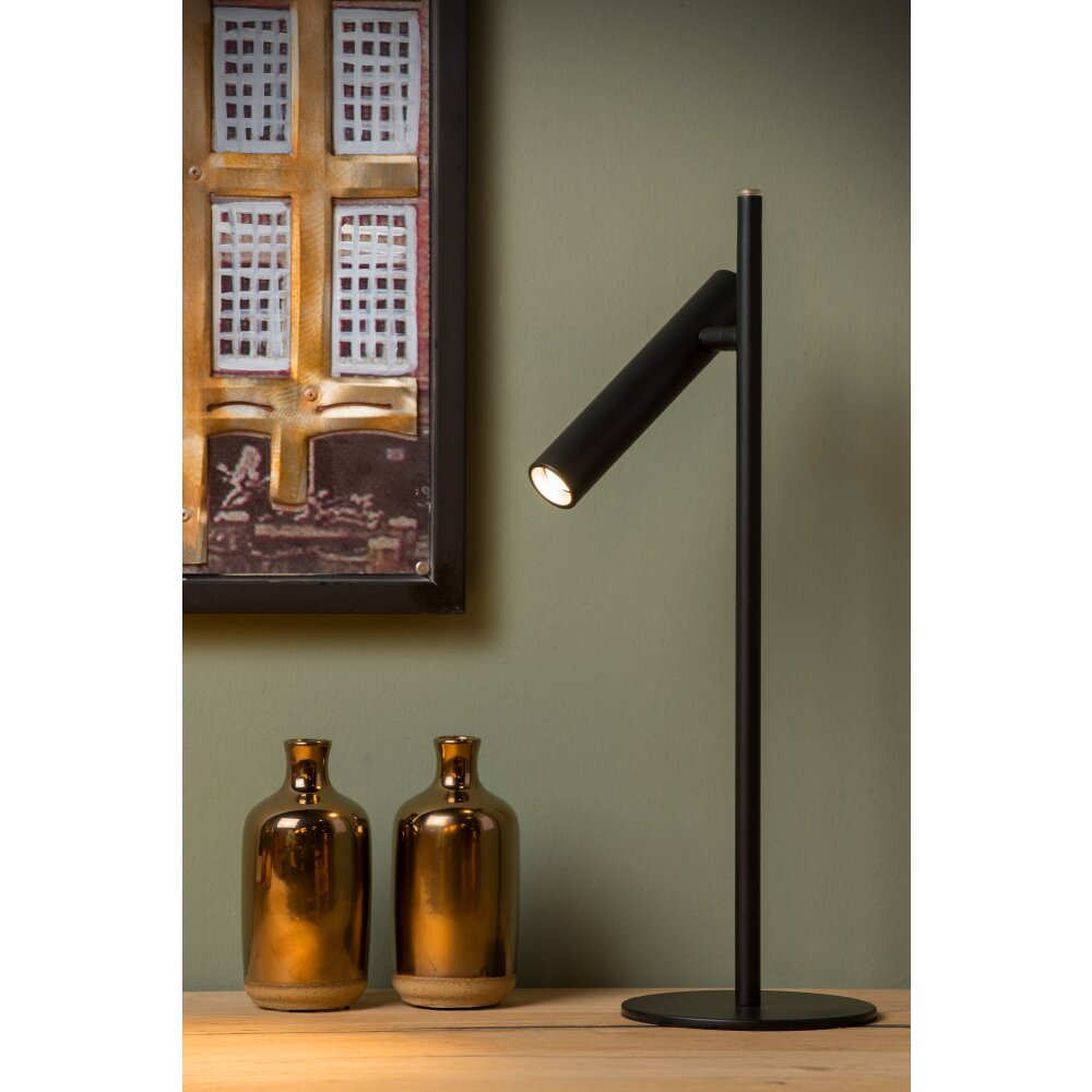 Lucide PHILON Tafellamp LED Zwart, 1-licht main product photo