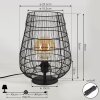 Yachats Tafellamp Zwart, 1-licht
