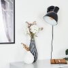 Caney Muurlamp Chroom, Zwart, 1-licht