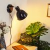 Caney Muurlamp Chroom, Zwart, 1-licht