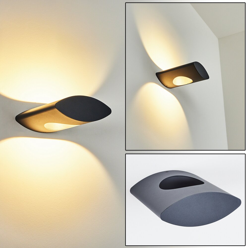 Lémettou Buiten muurverlichting LED Antraciet, Wit, 1-licht main product photo