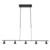Steinhauer Vortex Hanglamp Zwart, 5-lichts