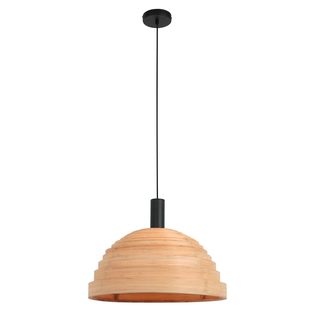 Steinhauer Veneer Hanglamp Zwart, 1-licht main product photo