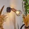 Baripada Muurlamp Koperkleurig, Zwart, 1-licht