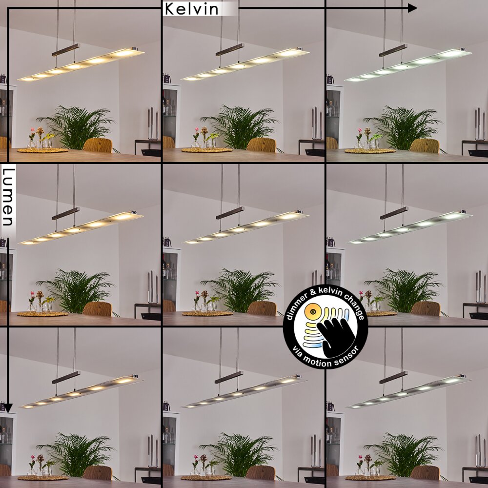 Hogana Hanglamp LED Nikkel mat, 1-licht