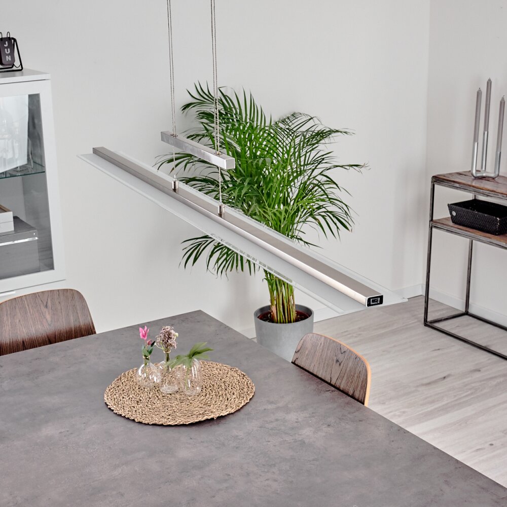 Hogana Hanglamp LED Nikkel mat, 1-licht