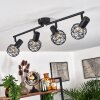 Palmira Plafondlamp Zwart, 4-lichts