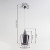 Batouna Hanger Zilver, 1-licht