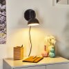 Ambousi Muurlamp Chroom, Zwart, 1-licht