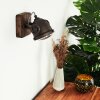 Herford Muurlamp Bruin, Hout donker, 1-licht