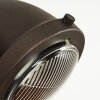 Herford Muurlamp Bruin, Hout donker, 1-licht