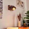 Herford Muurlamp Hout donker, Roest, 1-licht