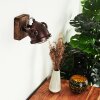 Herford Muurlamp Hout donker, Roest, 1-licht