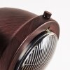 Herford Plafondlamp Hout donker, Roest, 3-lichts