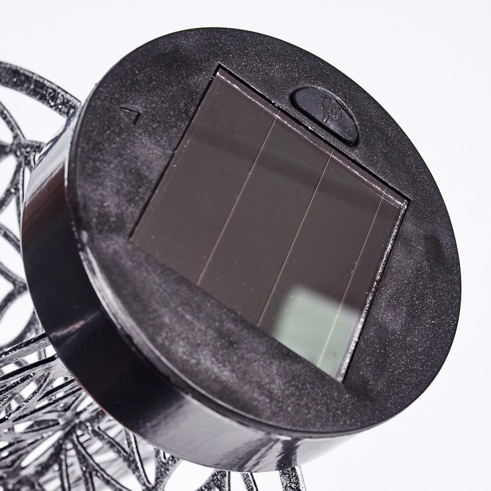 Mésan Solarlamp LED Zwart, Zilver, 1-licht