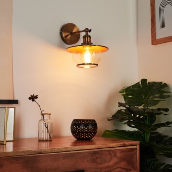 Gryttje Muurlamp Brons, 1-licht Gryttje Muurlamp Brons, 1-licht