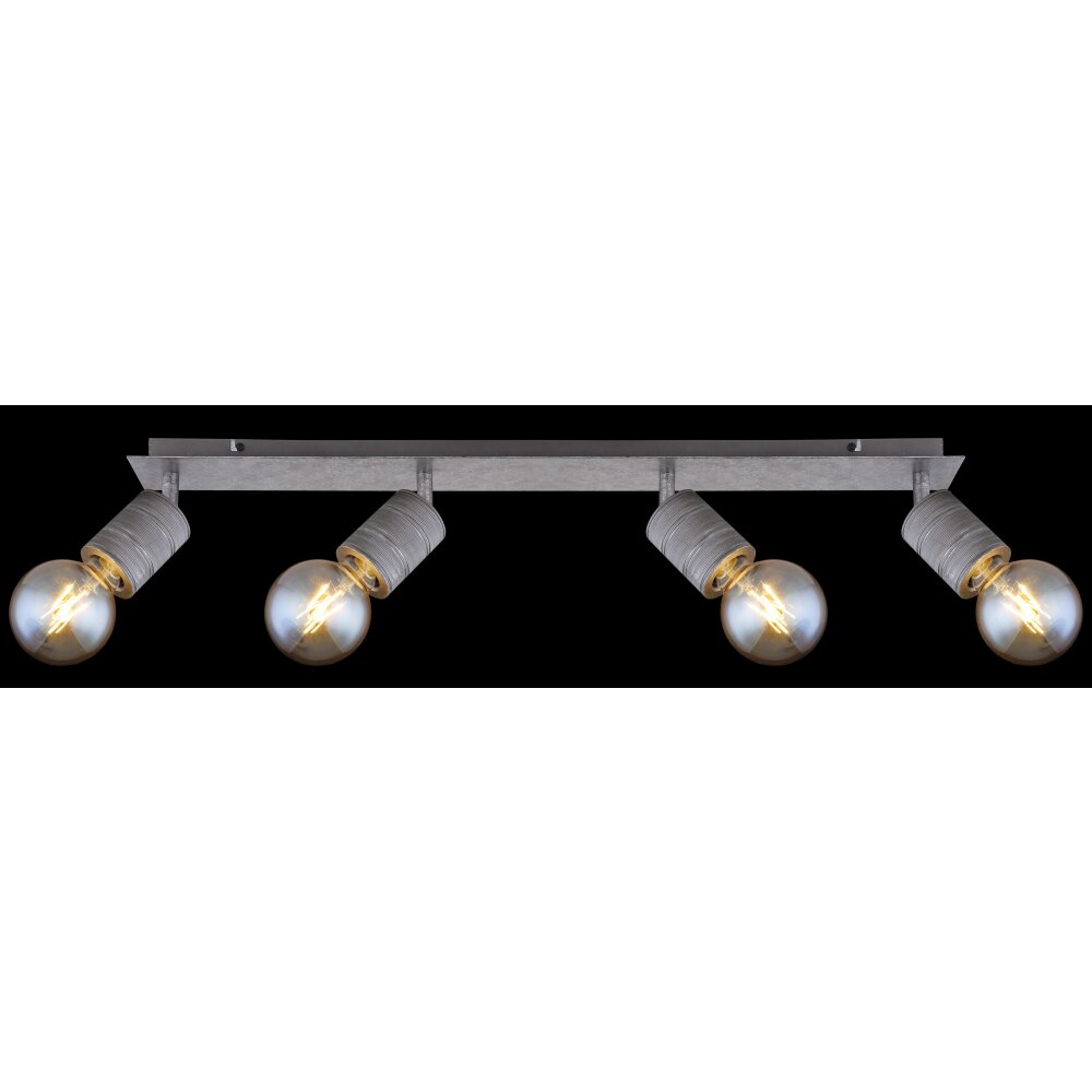 Globo FREDDY Plafondlamp Zilver, 4-lichts