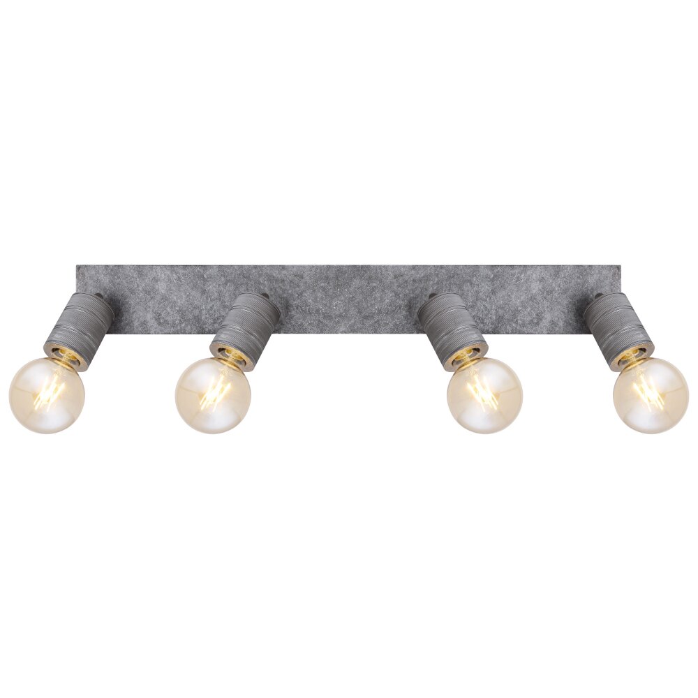 Globo FREDDY Plafondlamp Zilver, 4-lichts