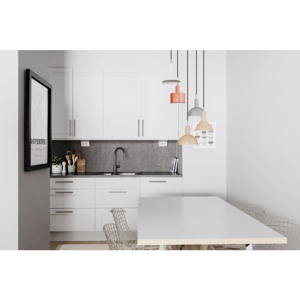 By Rydens Cabano Hanger Staal geborsteld, 5-lichts