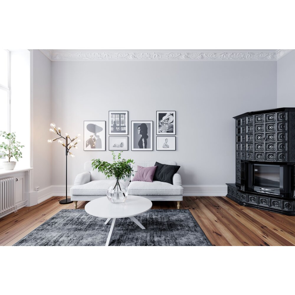 By Rydens Heroes Staande lamp Messing, Zwart, 12-lichts main product photo