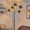Opatija Staande lamp Zwart, 5-lichts
