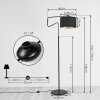 Kikpan Staande lamp Zwart, 1-licht