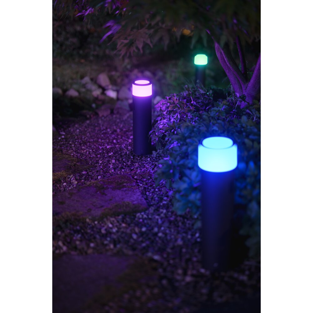 Philips Hue Ambiance White & Color Calla Sokkellamp basisset LED Zwart, 1-licht, Kleurwisselaar