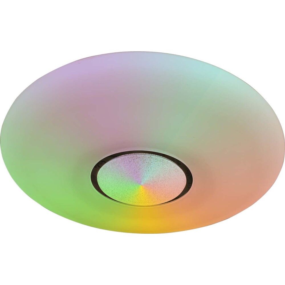 Globo SULLY Plafondlamp LED Wit, 1-licht, Afstandsbediening, Kleurwisselaar
