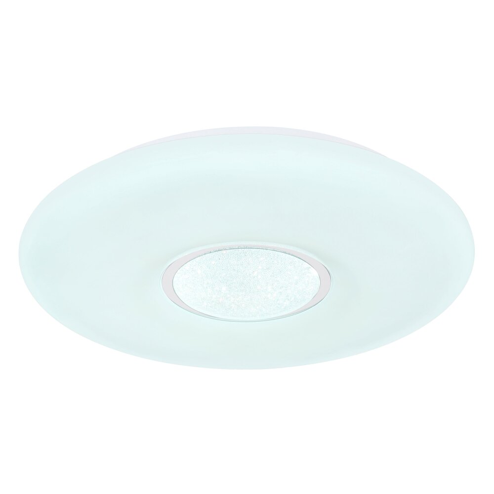 Globo SULLY Plafondlamp LED Wit, 1-licht, Afstandsbediening, Kleurwisselaar