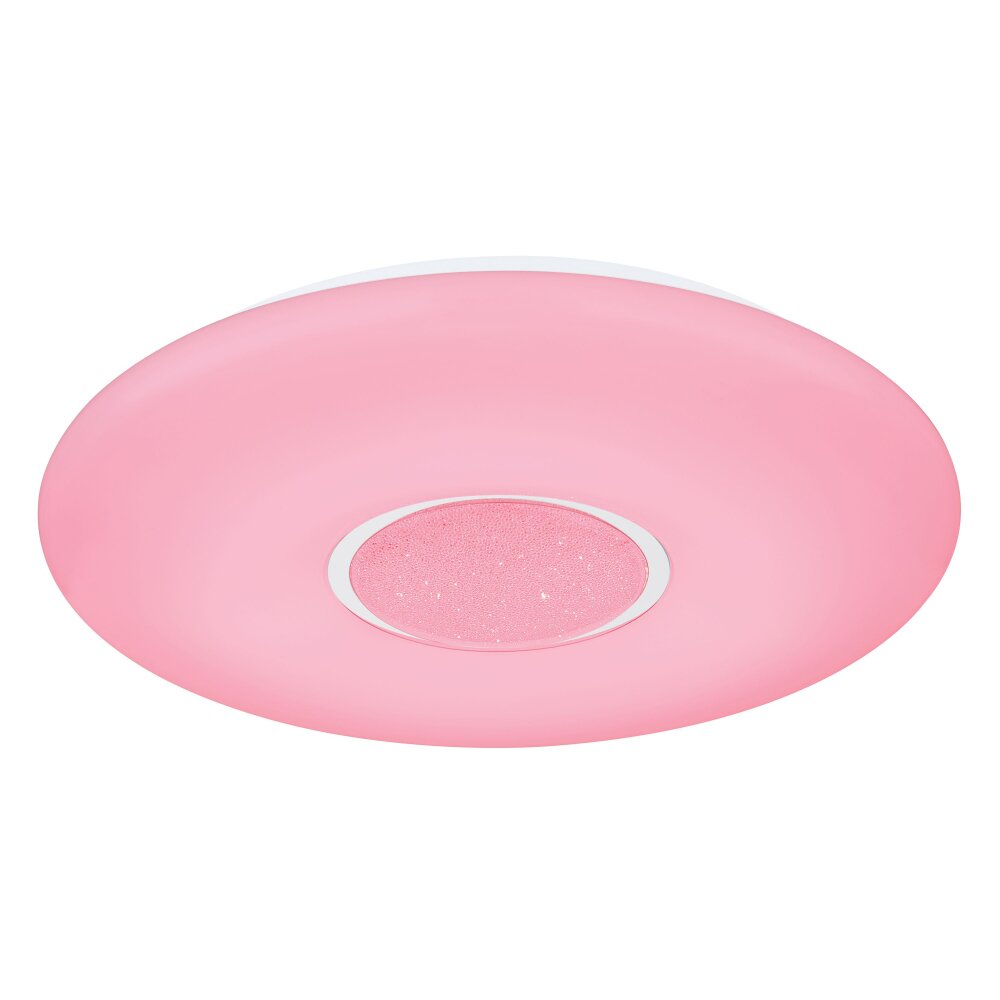 Globo SULLY Plafondlamp LED Wit, 1-licht, Afstandsbediening, Kleurwisselaar